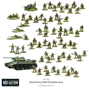 Jeu de figurine Soviet Army (1940-43) Starter Army  - Warlord Games Extension de jeux de figurines  - WL-402614003 Vendu paramazon