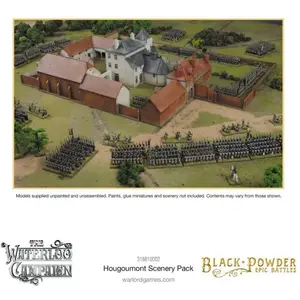 Comparateur de prix : Jeu de figurine Black Powder Epic Battles: Waterloo - Hougoumont Scenery Pack  - Warlord Games Extension de jeux de figurines  - WL-318810002 