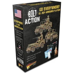 Comparateur de prix : Jeu de figurine Go Everywhere! US Jeep Armoured Platoon  - Warlord Gam...
