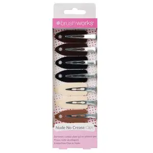 Brushworks Pinzas Cabello Antimarcas Nude 8uds pas cher