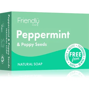 Friendly Soap Natural Soap Peppermint & Poppy Seeds savon naturel 95 g pas cher