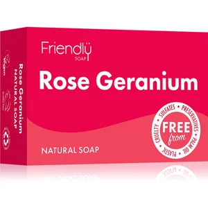 Friendly Soap Natural Soap Rose Geranium savon naturel 95 g pas cher