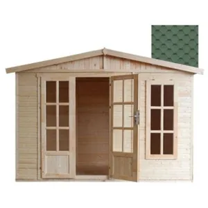 Comparateur de prix : TIMBELA Abri de jardin en bois 6 m2 - l332xP222xH232cm - Cabanon jardin extérieur avec sol - Cabane de jardin - Chalet de Loisirs - Maison d'été en bois