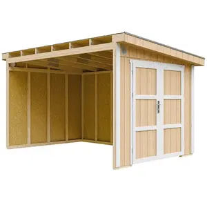 Comparateur de prix : Abri de Jardin Qualité Premium 8,68 m² - H231x248x412 cm - Sans plancher e  paroi latérale - Timbela M939B-HARVEST HONEY
