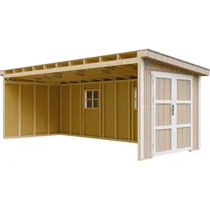 Timbela - Abri de Jardin Qualité Premium 14,3 m² - H231x248x648 cm - S... pas cher