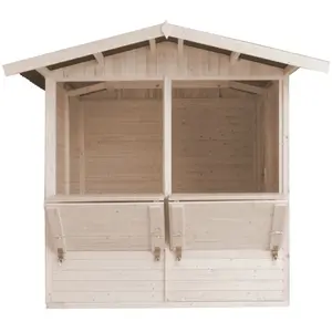 Maison de jardin en bois 4 m2 - H232x253x263 cm - Timbela M149 M149 pas cher