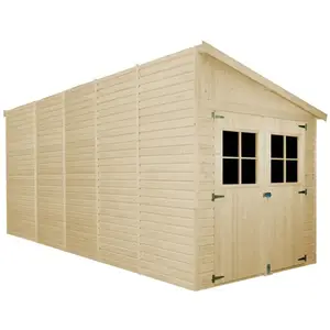 Abri de Jardin en Bois (avec paroi latérale)- 10 m2 - TIMBELA M341A