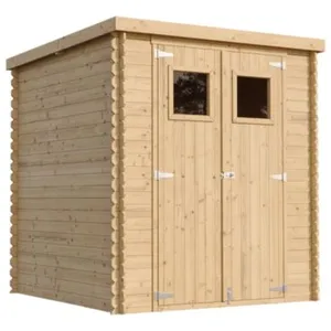 Abri de jardin en bois - l204xL204xH200 cm/3.53 m2 - M309 TIMBELA pas cher