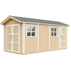 Comparateur de prix : TIMBELA Abri de jardin qualité premium 11,47 m² - h252x250x530 cm - jaune