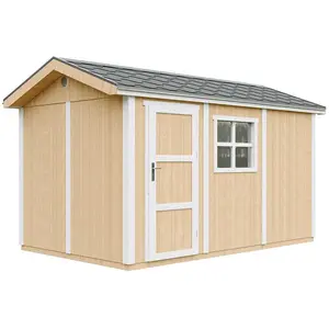 TIMBELA Abri de Jardin Qualité Premium 8,68 m² - H252x250x412 cm - Constructio... pas cher
