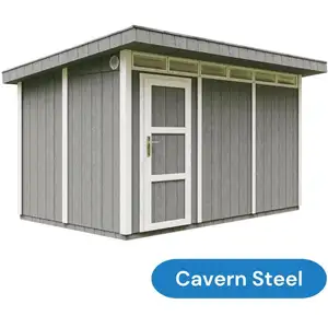 Comparateur de prix : TIMBELA Abri de jardin qualité premium 9m² l412xl279xh237 cm - gris foncé