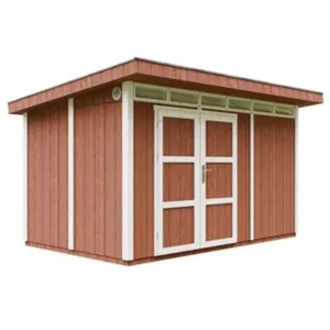 TIMBELA Abri de jardin qualité premium 9m² l412xl279xh237 cm - rouge