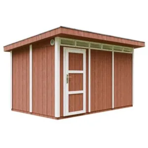 Comparateur de prix : TIMBELA Abri de jardin qualité premium 9m² l412xl279xh237 cm - rouge
