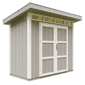 TIMBELA Abri de jardin qualité premium 3m² l161xl294xh239 cm - gris