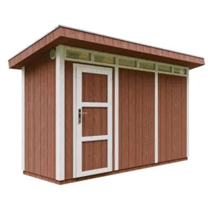 Comparateur de prix : TIMBELA Abri de jardin qualité premium 4m² l161xl412xh239 cm - rouge