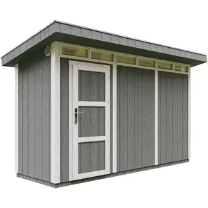 Comparateur de prix : TIMBELA Abri de jardin qualité premium 4m² l161xl412xh239 cm - gris foncé