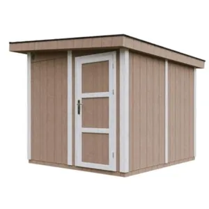TIMBELA Abri de jardin qualité premium 6m² l294xl279xh237 cm - marron