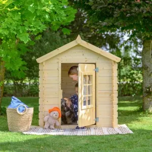 Comparateur de prix : Timbela M570Z-1 Maison en bois pour enfants -Toit vert- Maison de jeux...