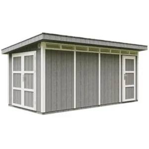 Comparateur de prix : TIMBELA Abri de jardin à base de bois en panneaux lp SmartSide 8.52 + 2.95 m² - Cabane de Jardin Exterieur Cabane de Jardin Exterieur - Garage Moto Exterieur