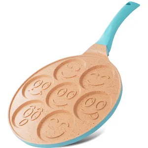Joejis 7 Poêle à crêpes trous antiadhésive en fonte d'aluminium 26,6 cm pour induction pas cher