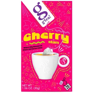 Thé noir et vert g'tea! Cherry Slam, 20 pcs.Vendu parcoffee-friend