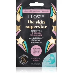 I Love Skin Superstar masque nettoyant et détoxifiant au charbon actif 10 ml