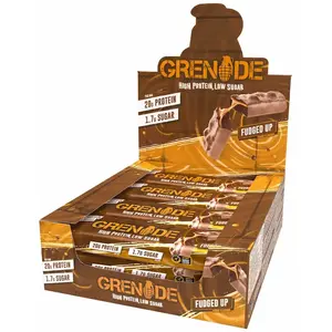 Comparateur de prix : Grenade Barre Hyperprotéinée à Faible Teneur en Glucides - Fudged Up, 12 x 60 g