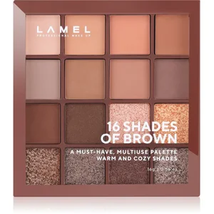 LAMEL 16 Shades Of Brown palette de fards à paupières 16 g pas cher