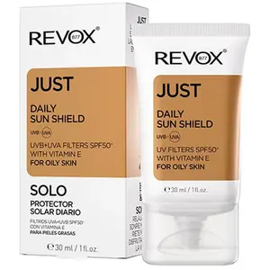 Comparateur de prix : Revox Just crème solaire quotidienne pour peaux grasses 30 ml