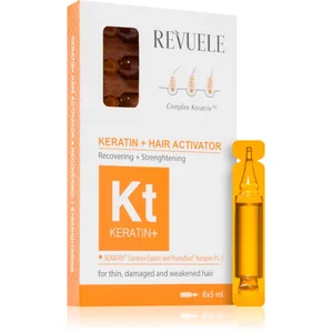 Revuele Keratin+ ampoules pour cheveux affaiblis et stressés 8x5 ml pas cher