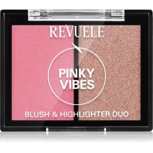Revuele Duo blush et couleur illuminatrice Pinky Vibes 8 g pas cher
