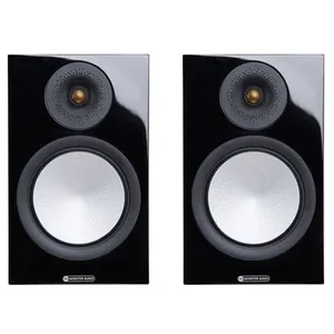 Comparateur de prix : Enceintes bibliothèque Monitor Audio Silver 100 7G Noir laqué