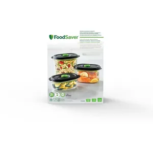 Comparateur de prix : FOODSAVER Lot de 3 boîtes 0.7 L + 1.2 L + 1.8 L - Fraîcheur & Marinade