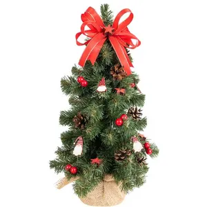 Sapin de Noel Artificiel Rouge 40cm - Creative Home - Décoration Bureau pas cher