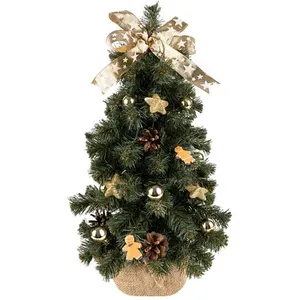 Creative Home Mini Sapin de Noel Artificiel Doré 40cm Petit Sapin de Noel Artificiel pas cher