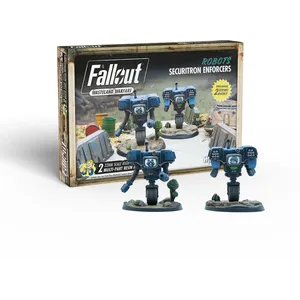Comparateur de prix : Modiphius Entertainment | Fallout Wasteland Warfare | Robots: Securitron Enforcers | Miniatures | Unpainted
