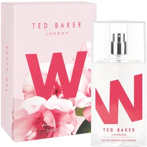 Ted Baker W EDT, Parfum doux et sophistiqué, Notes de tête de feuille de figuier, de pivoine blanche et de violette africaine avec des notes de cassis, d'orchidée rose, et de framboise, 75ml pas cher