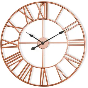 Casa Chic - Queensway 60 Horloge murale cadre métallique silencieux ø ... pas cher