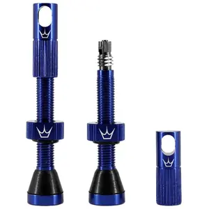 Comparateur de prix : Peaty's Vannes Mk2 Valves de vélo Adulte Unisexe, Bleu Marine, 42mm