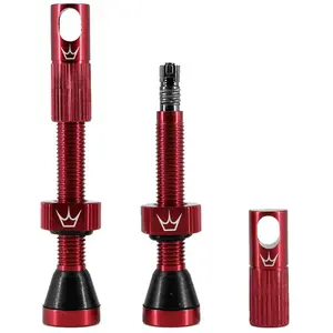 Comparateur de prix : Peaty's Vannes Mk2 Valves de vélo Adulte Unisexe, Rouge, 42mm