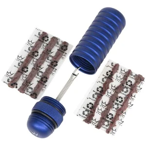 Comparateur de prix : Kit de reparation tubleless peaty s holeshot bleu fonce