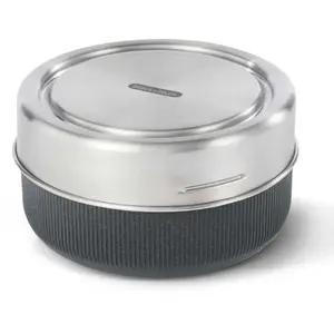 Black and Blum - Lunch bol en verre et silicone - Gris -