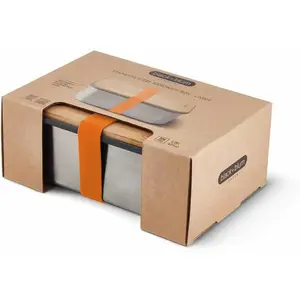 black+blum Boîte à sandwich inox grande 1250 ml orange Black and Blum