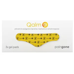 HoMedics Set de 3 Gel pads de remplacements Paingone Qalm Blanc et Jaune pas cher
