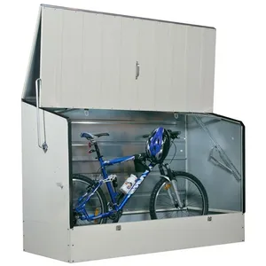 TRIGEMA Abri à vélos en métal 1750L crème + kit d'ancrage - Bicycle Store pas cher