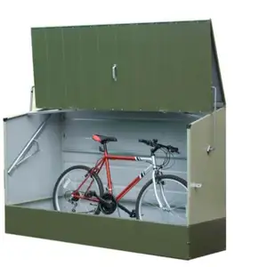TRIGEMA Abri vélos vert en métal 1,96x0,89x1,33 m ABRIVELOS_VERT Trimetals pas cher