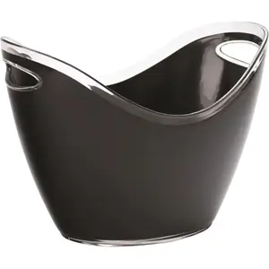 Petit seau à champagne noir - 27cm pas cher
