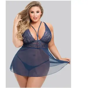 Lovehoney Lingerie Nuisette babydoll Late Night Liaison bleu GT