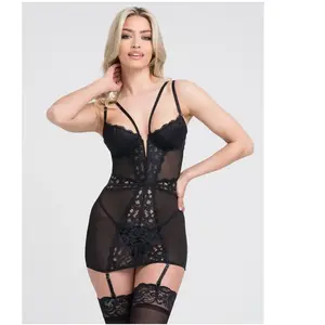 Lovehoney Lingerie Nuisette porte-jarretelles Parisienne noirVendu parespaceplaisir