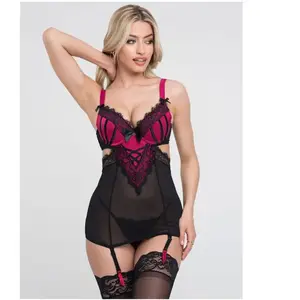 Lovehoney Lingerie Nuisette porte-jarretelles Boudoir Belle fuchsiaVendu parespaceplaisir